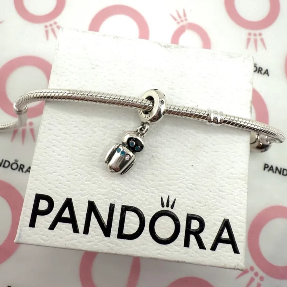 NWOT Wall-E Eve Silver Dangle Charm - Picture 2 of 12